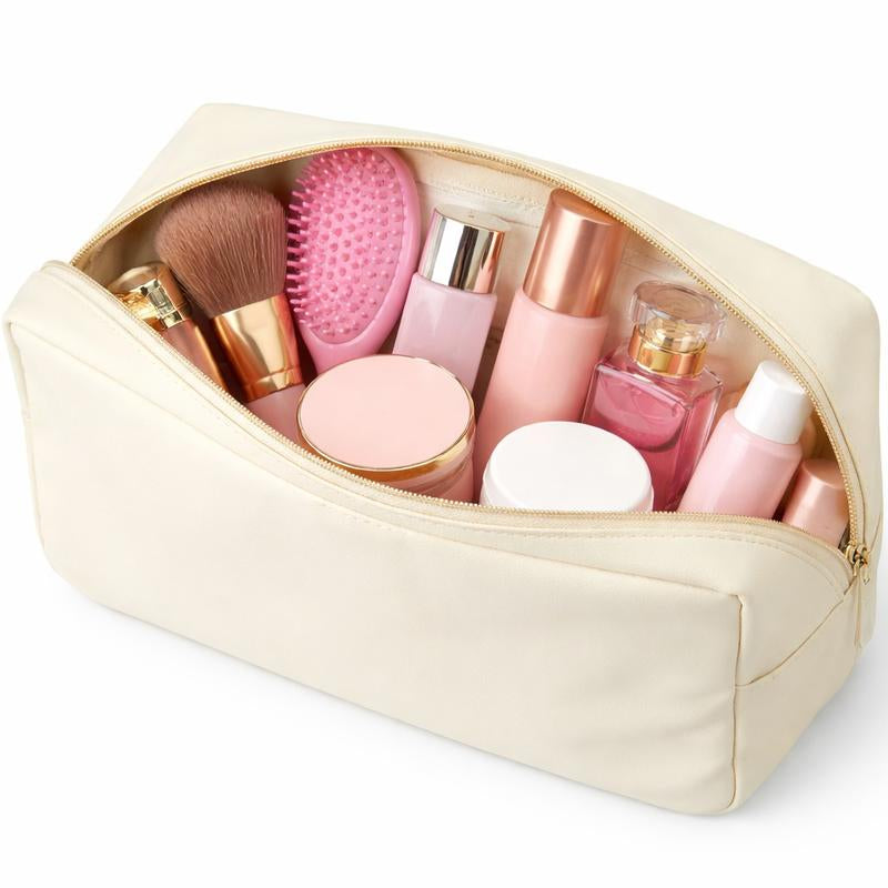 Emma + Ella Beauty Duo Makeup Bag Set - Large & Mini Travel-Friendly Organizer for Makeup & Essentials - Soft Durable Fabric with Smooth Zipper Closure - Perfect for Daily Use & Gifts