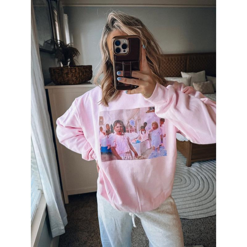 'Boys, Ugh!' Crewneck Sweatshirt