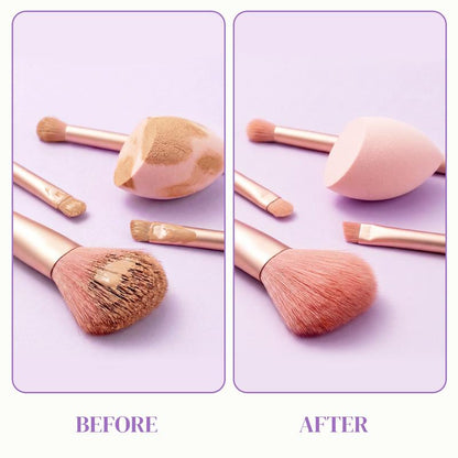 OYAGU Makeup Brush Cleaner Soap with Silicone Cleaning Pad, All Natural Ingredients Condition and Clean Makeup Tools, Ideal for Makeup Brushes, Beauty Blenders, Puffs, 100G Net 3.52Oz