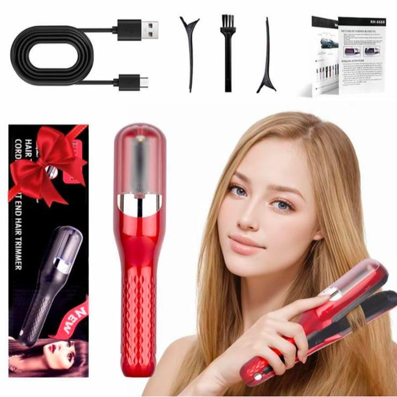 Automatic Electric Hair Clipper with Type-C Fast Recharge – Professional Split End Trimmer and Multifunctional Hair Styling Tool for Smooth, Strengthened, Healthy-Looking Hair