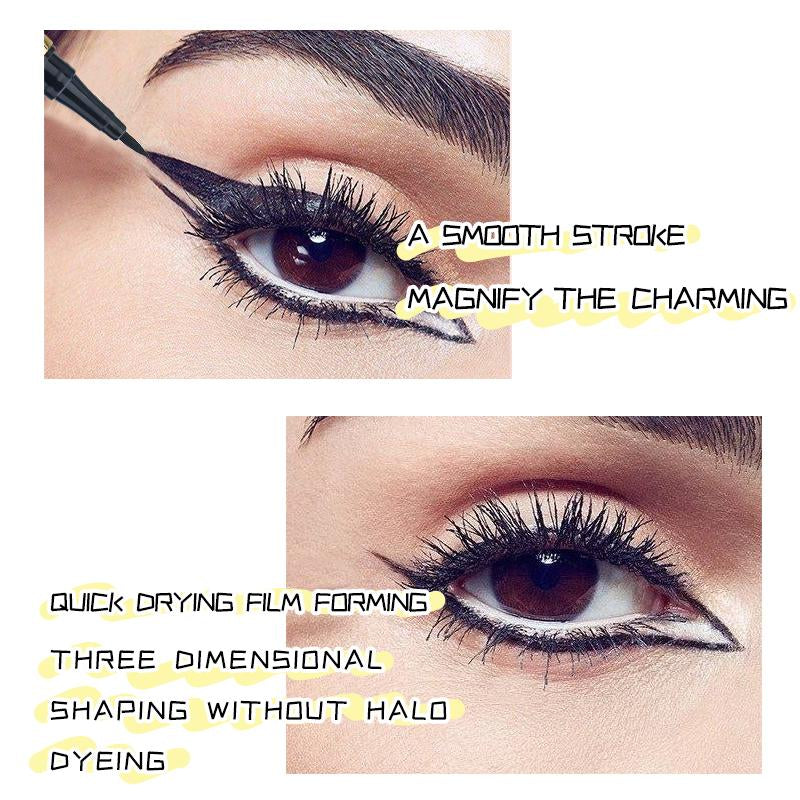 Waterproof Liquid Eyeliner - Smudge-Proof, Smear-Proof, Long-Lasting Precision Fiber Tip Design Effortlessly Creates Perfect Eyeliner Lines. Black Eyeliner Pen. Women'S Makeup. Ideal Christmas Gift