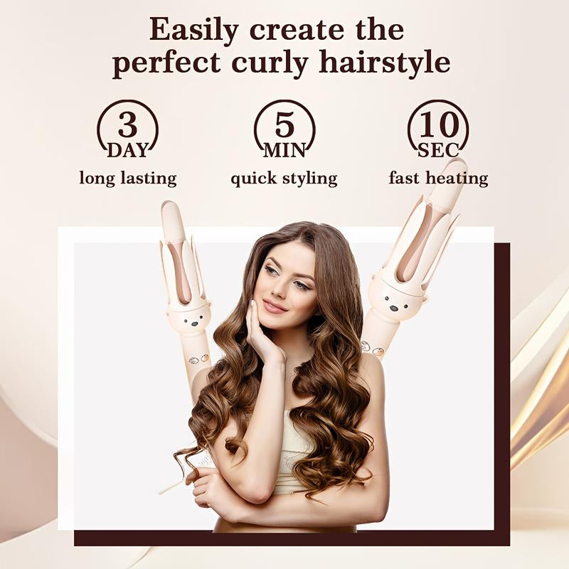 28Mm Automatic Curling Wand - Large Wave, Miniature, Cute Spiral Electric Curling Iron with USB Charging, 110-240V, 33W, Perfect for Students and Lazy Hair Stylists, Hair Styling Tool | Modern Curling Iron | Compact Curling Iron