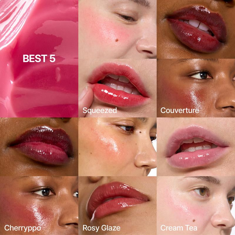 Fwee - Lip&Cheek Glowy Jelly Pot 0.14Oz | MULTI-USE TINTED JELLY BALM, SOFT DEWY GLOW