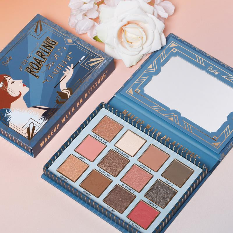 Rude Cosmetics Day-To-Night, Cool-Tone Makeup Kit Featuring the Roaring 20'S Collection